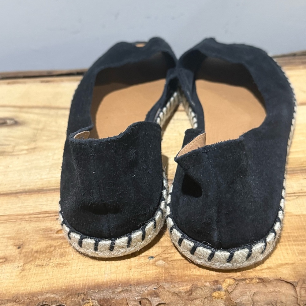 *NEW* Miz Mooz Suede Peep Toe Espadrille Flats Size 41/9.5-10 A38 - Picture 9 of 10